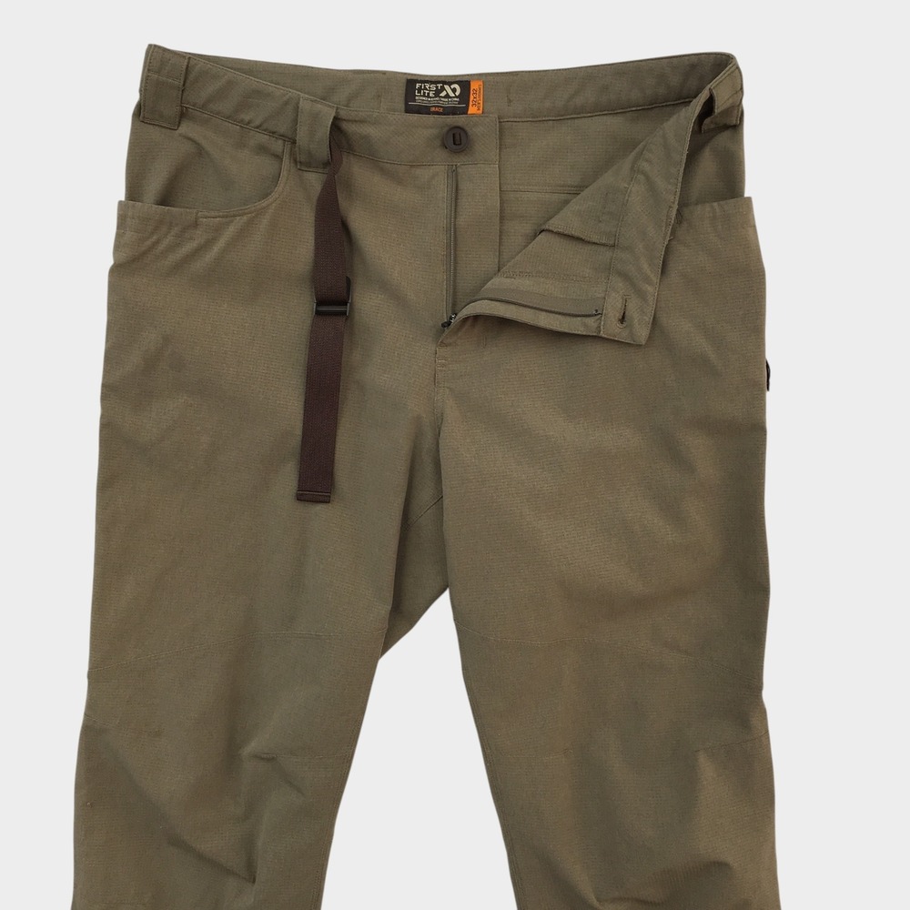 First Lite Trace Pant Mens 32x32 Dry Earth Brown Hunting Hiking Lightweight Poly